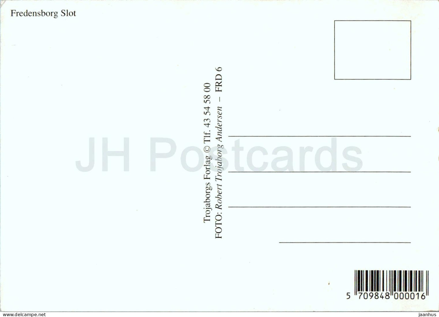 Slot Fredensborg - château - jardin - église - multiview - FRD 6 - Danemark - inutilisé 