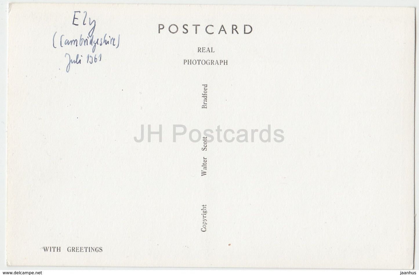 Ely Cathedral - The Great West Doors - K 2 - 1961 - United Kingdom - England - used