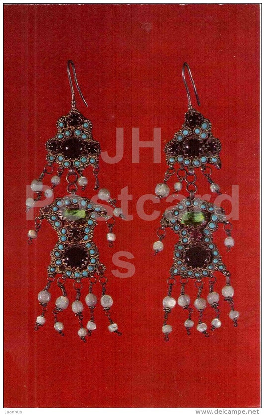 earrings - Jewellery - Armenian History Museum - 1978 - Russia USSR - unused - JH Postcards