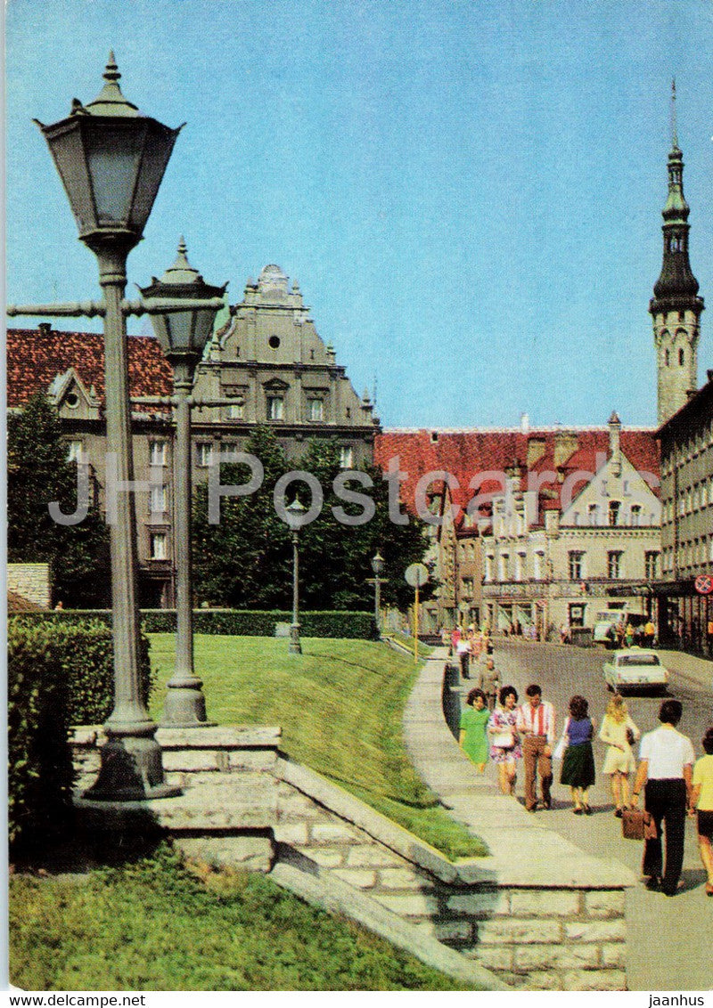 Tallinn - Harju street - Old Town - postal stationery - 1977 - Estonia USSR - unused - JH Postcards
