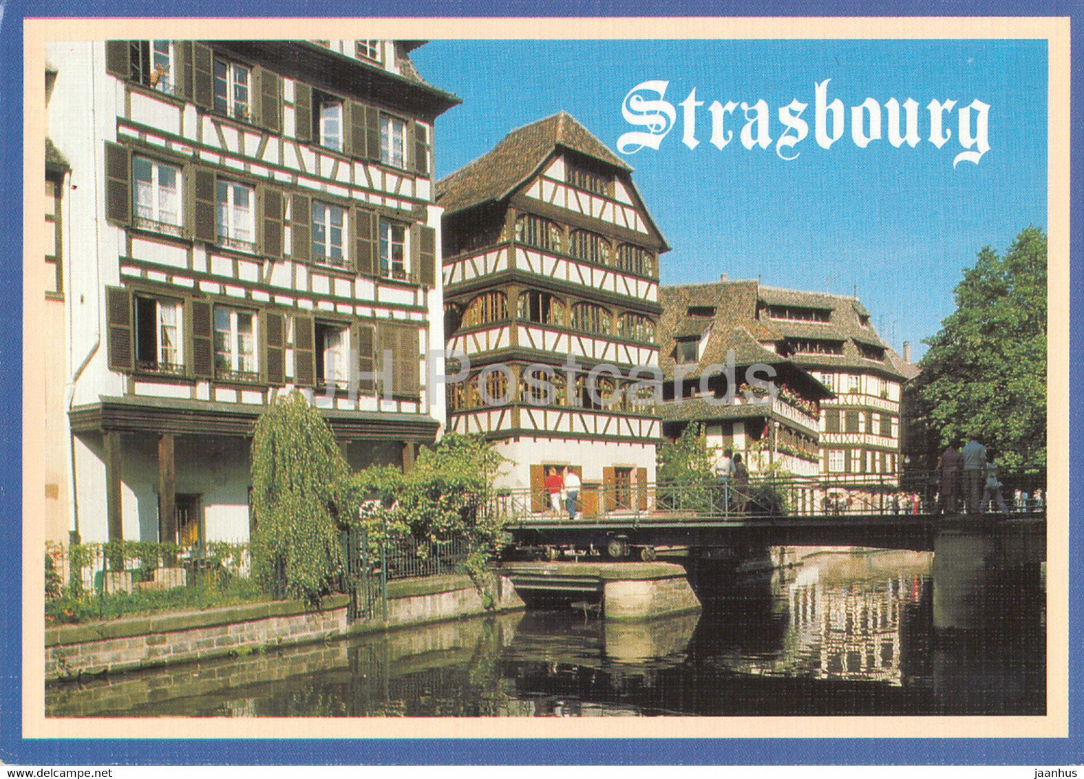 Strassburg - Strasbourg - Les bords de l'Ill - Am Ufer des Ill - 1989 - France - used - JH Postcards