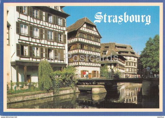 Strassburg - Strasbourg - Les bords de l'Ill - Am Ufer des Ill - 1989 - France - used - JH Postcards