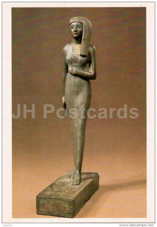 statuette priestess Ranna - Art of Ancient Egypt - 1986 - Russia USSR - unused - JH Postcards