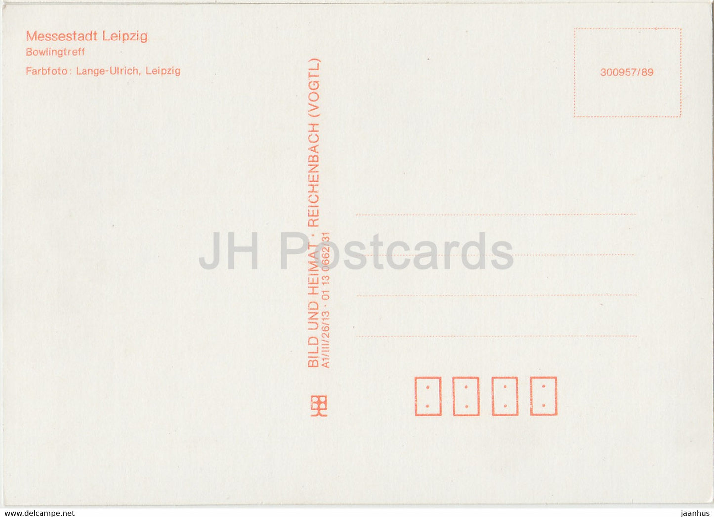 Messestadt Leipzig - Bowlingtreff - Allemagne DDR - occasion