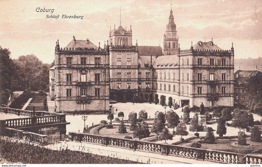 Coburg - Schloss Ehrenburg - castle - Feldpost - Soldatenbrief - KD - old postcard - 1916 - Germany - used - JH Postcards
