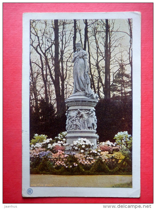 Denkmal der Königin Luise im Tiergarten - Berlin - old postcard - Germany - sent from Germany Berlin to Imperial Russia - JH Postcards