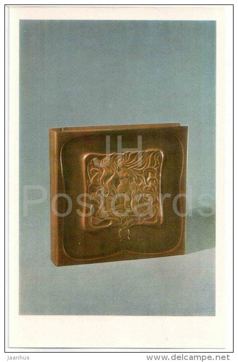 I. Laas - Album , Youth , 1973 - stamped leather - Applied Art in Soviet Estonia - unused - JH Postcards