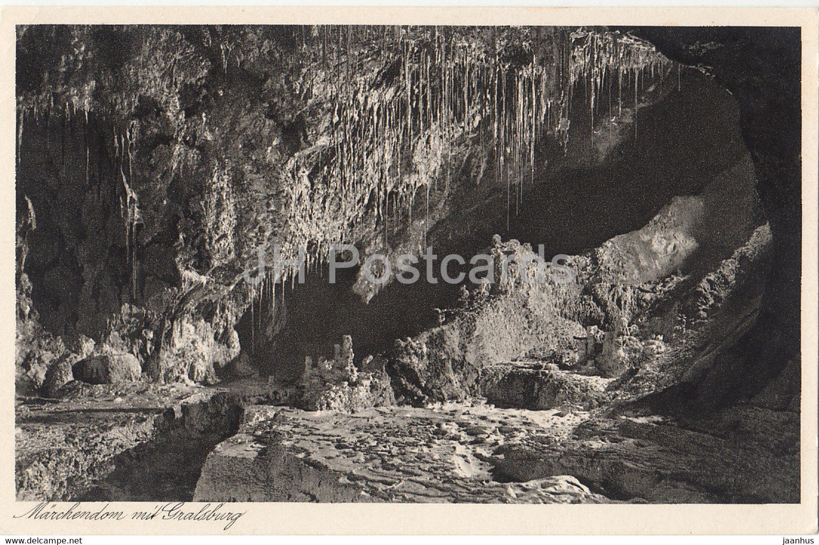 Saalfeld in Thuringen - Feengrotten - Marchendom mit Gralsburg - cave - 7 - old postcard - Germany - unused - JH Postcards