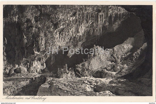Saalfeld in Thuringen - Feengrotten - Marchendom mit Gralsburg - cave - 7 - old postcard - Germany - unused - JH Postcards