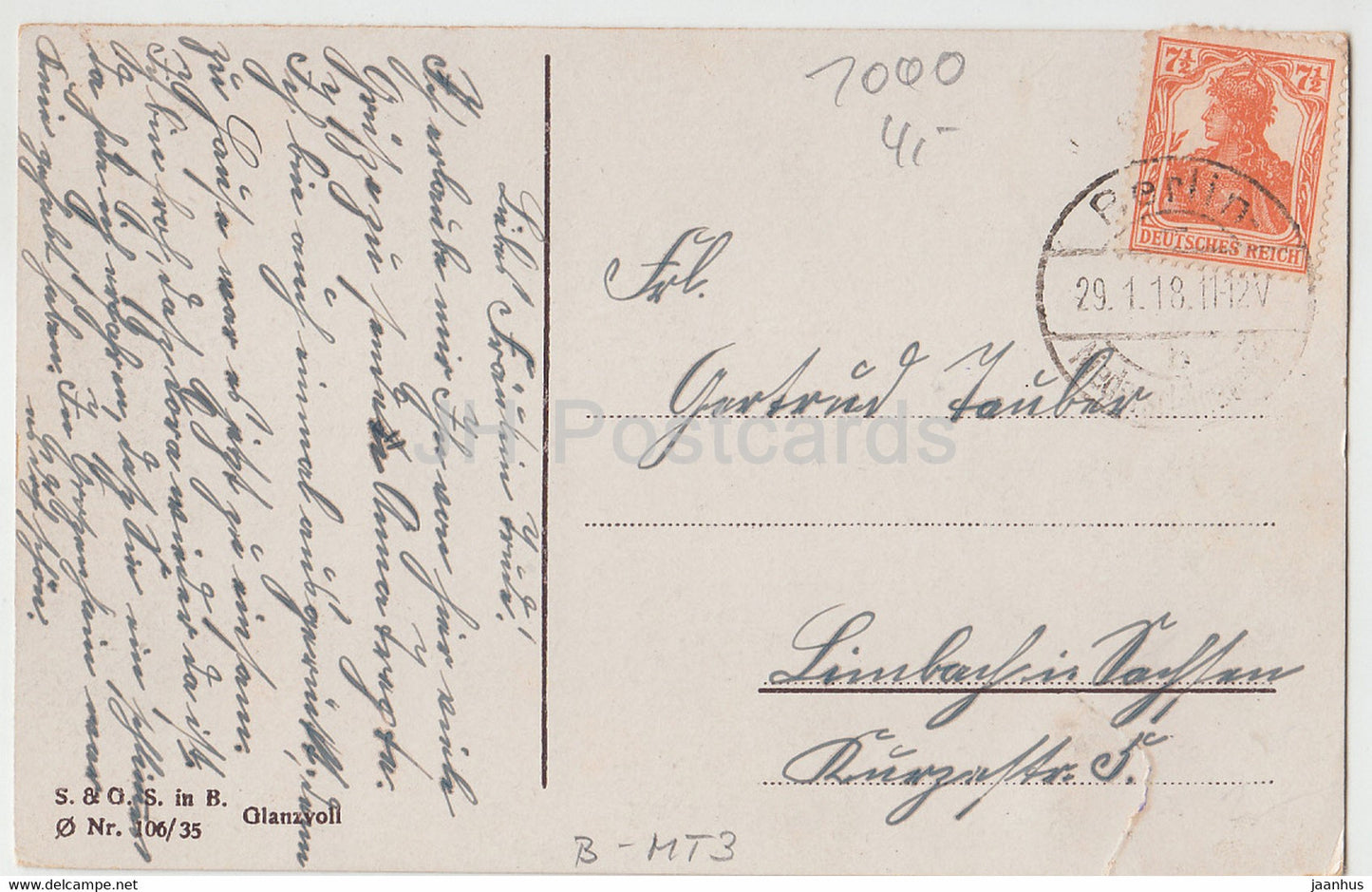 Berlin - Dom - Konigl Schloss - cathedral - castle - old postcard - 1918 - Germany - used