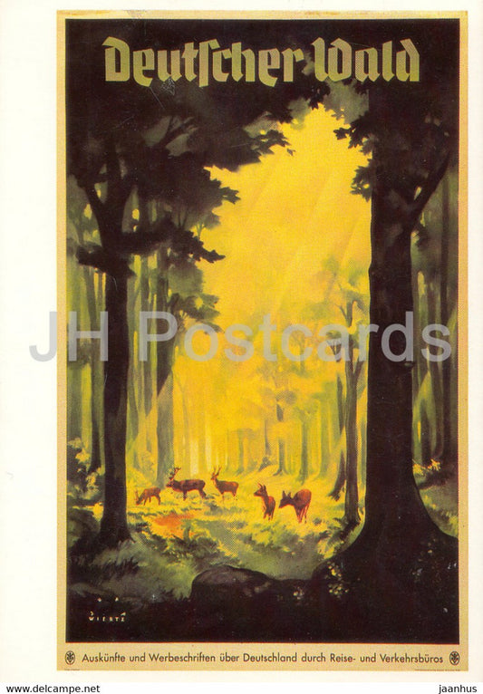 design by Jupp Wiertrz - Plakat Deutscher Wald - 1662 - Switzerland - unused - JH Postcards