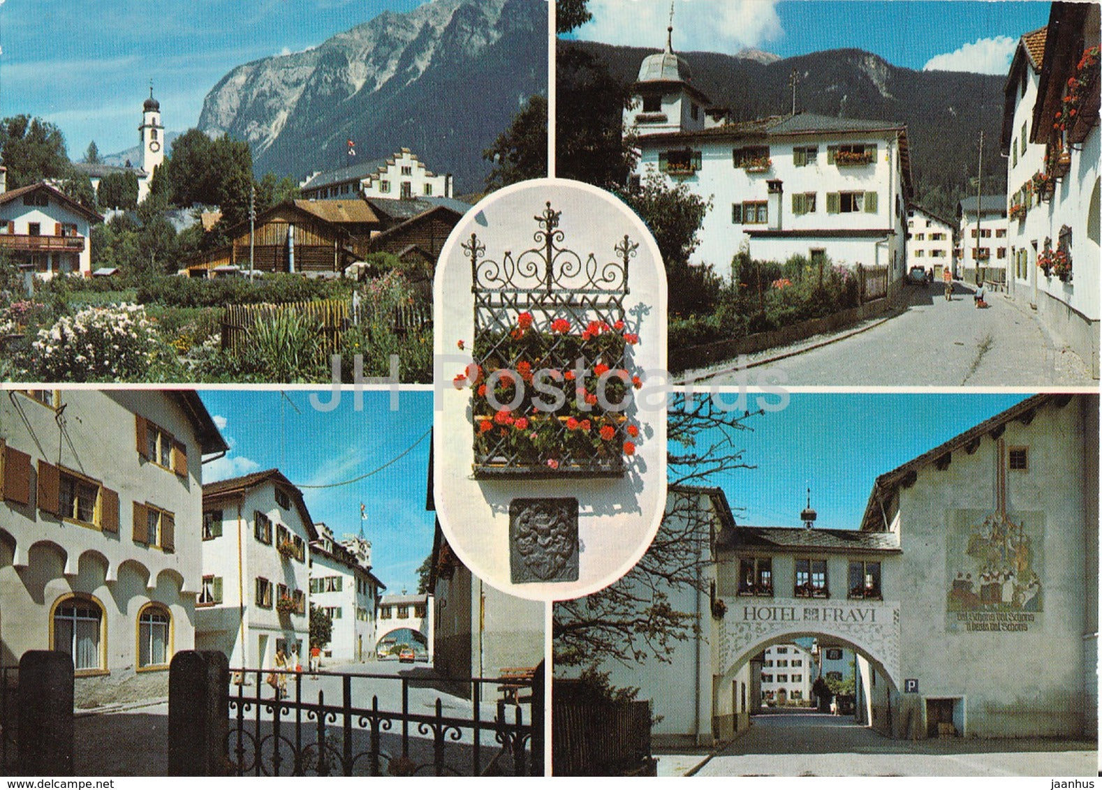 Andeer im Schams - hotel Fravi - multiview - 1989 - Switzerland - unused - JH Postcards