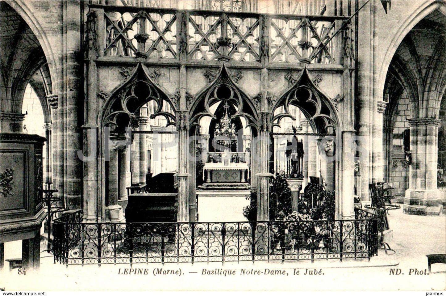 L'Epine - Basilique Notre Dame - Le Jube - cathedral - 84 - old postcard - France - unused - JH Postcards