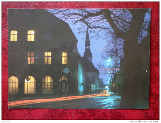 Pärnu at night - 1987 - Estonia - USSR - unused - JH Postcards