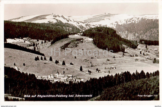 Blick auf Altglashutten Feldberg bad Schwarzwald - old postcard - 1950s - Germany - used - JH Postcards