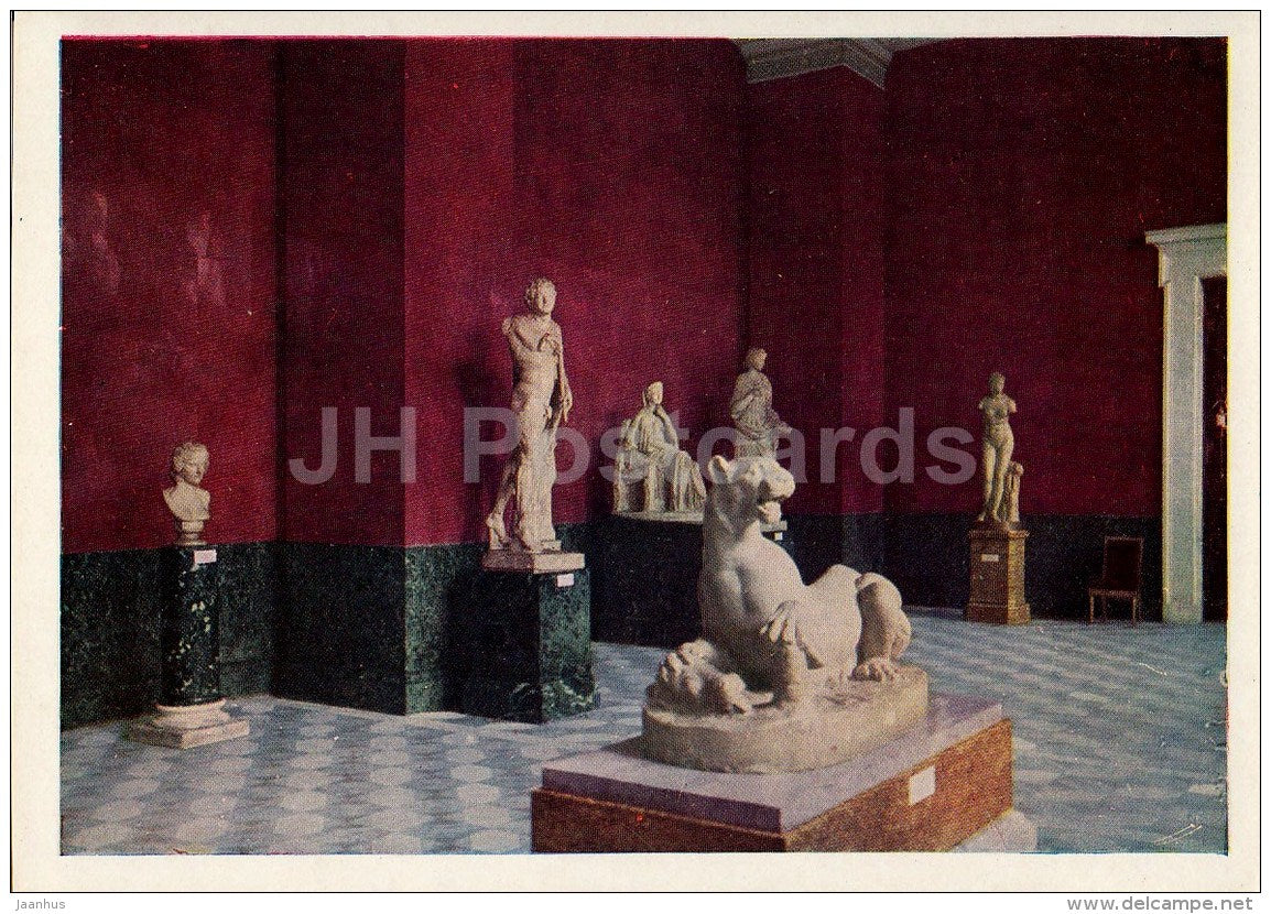 Dionysos Hall - Hermitage - St. Petersburg - Leningrad - Russia USSR - 1963 - unused - JH Postcards