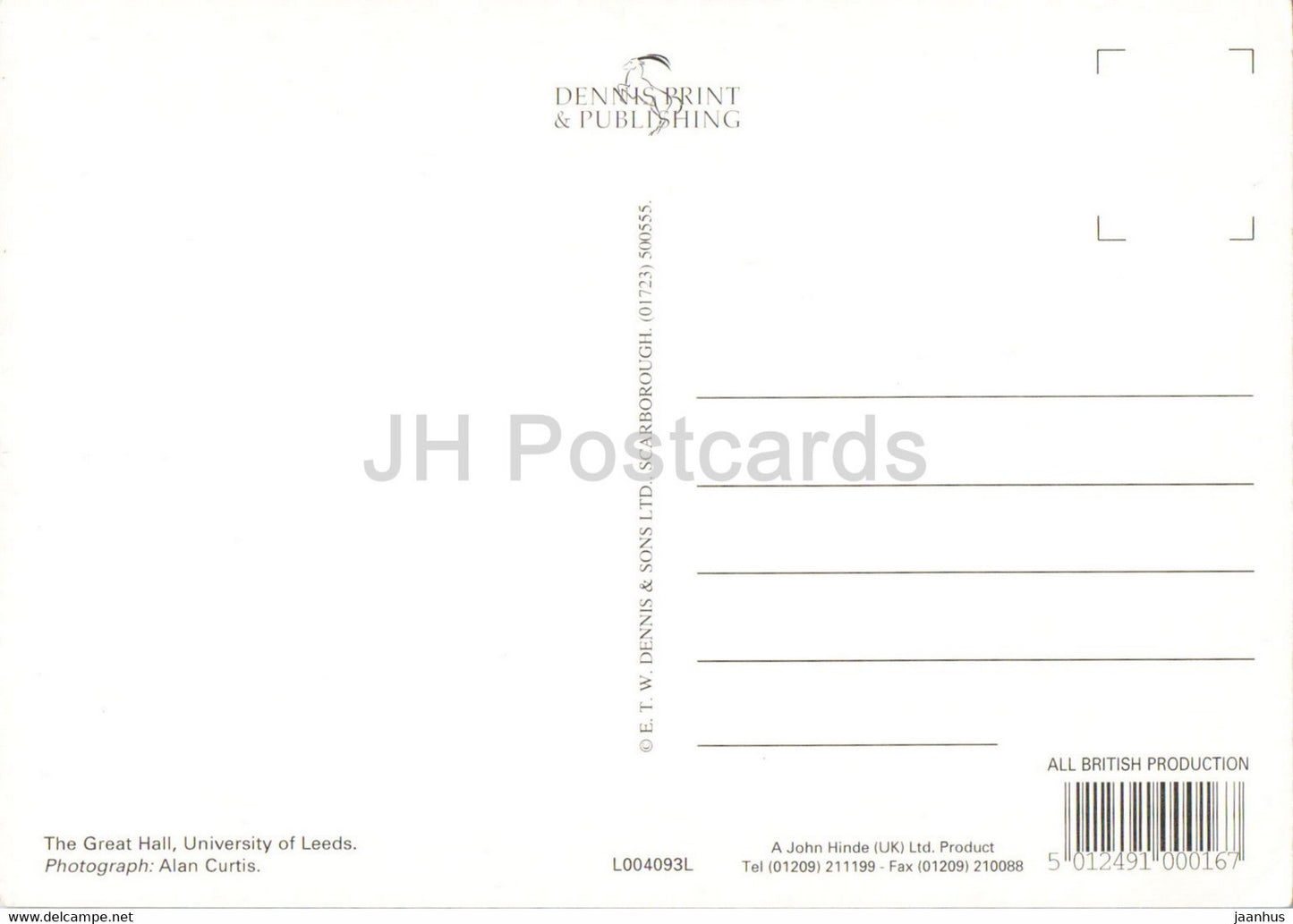 University of Leeds - The Great Hall - England - United Kingdom - unused