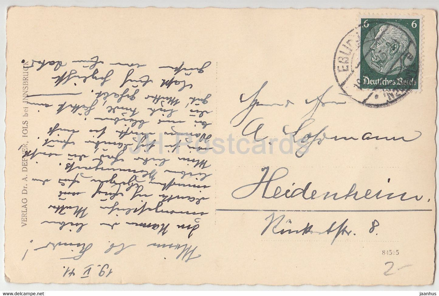 Blutezeit - Blüte - A. Defner - alte Postkarte - 1941 - Österreich - gebraucht