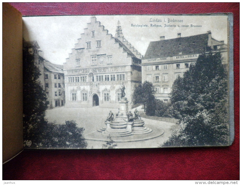 Lindau am Bodensee - booklet of 9 old postcards - unused - JH Postcards