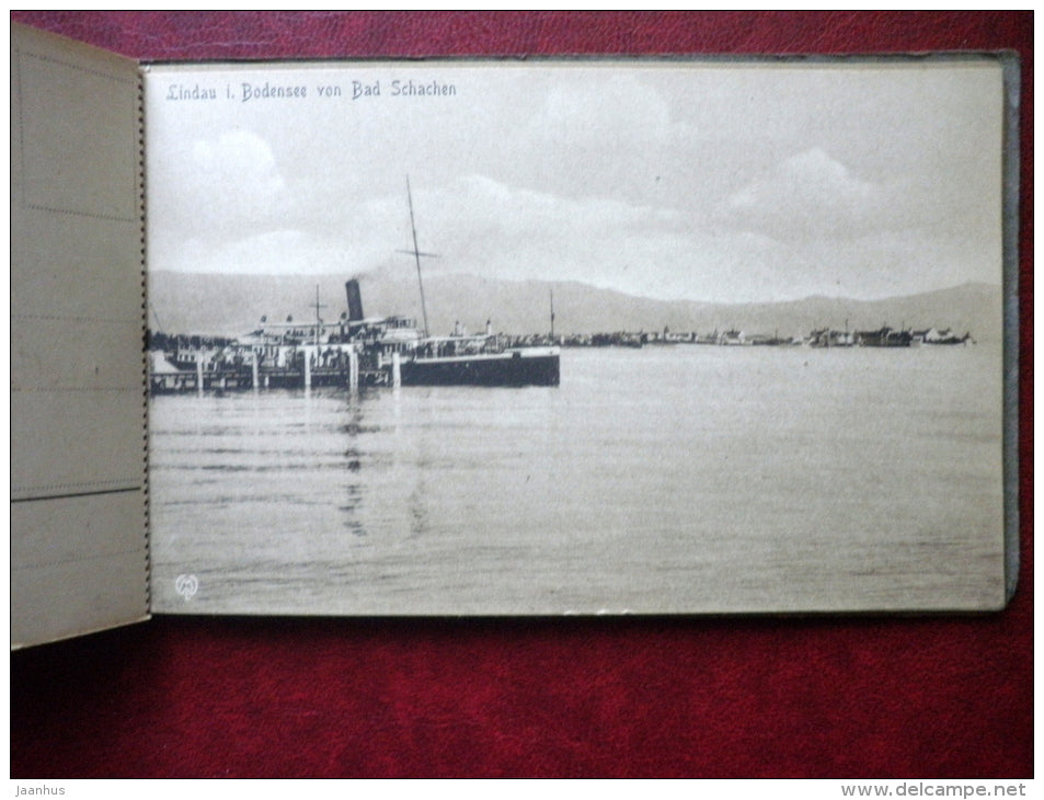 Lindau am Bodensee - booklet of 9 old postcards - unused - JH Postcards