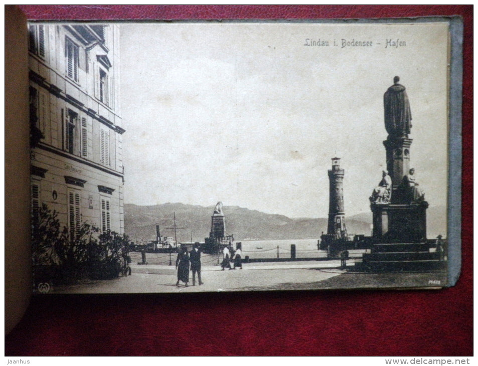 Lindau am Bodensee - booklet of 9 old postcards - unused - JH Postcards