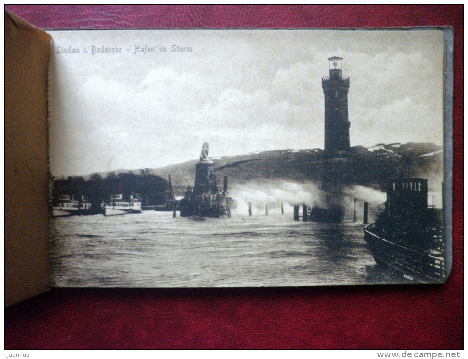 Lindau am Bodensee - booklet of 9 old postcards - unused - JH Postcards