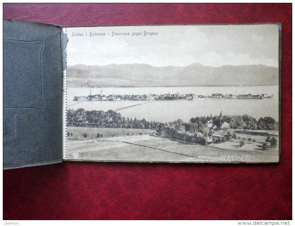 Lindau am Bodensee - booklet of 9 old postcards - unused - JH Postcards