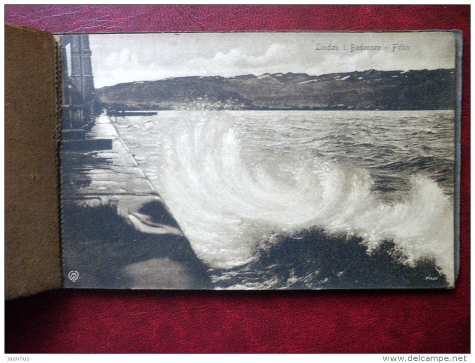 Lindau am Bodensee - booklet of 9 old postcards - unused - JH Postcards