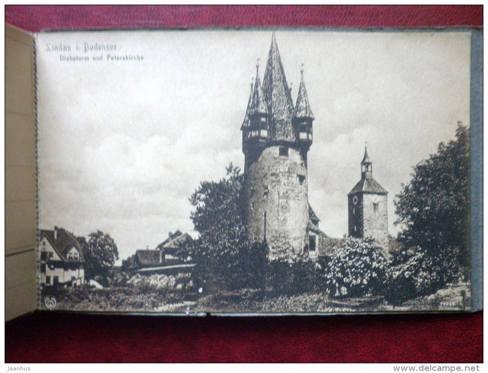 Lindau am Bodensee - booklet of 9 old postcards - unused - JH Postcards
