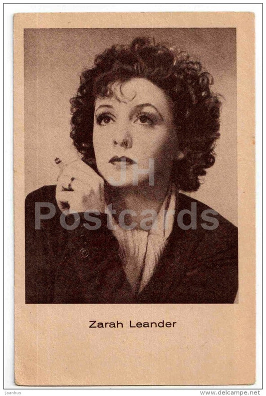 Zarah Leander - movie actress - film - old postcard - Germany - unused - JH Postcards