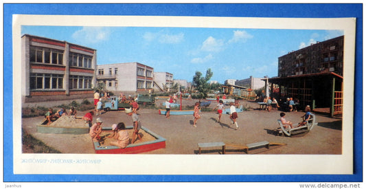 Nursery and Kindergarten complex in a new residential district - Zhytomyr - ZHITOMIR - 1973 - Ukraine USSR - unused - JH Postcards