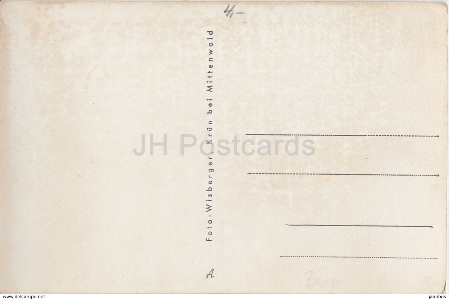 Soiernseen - Soiernspitz - old postcard - Germany - unused