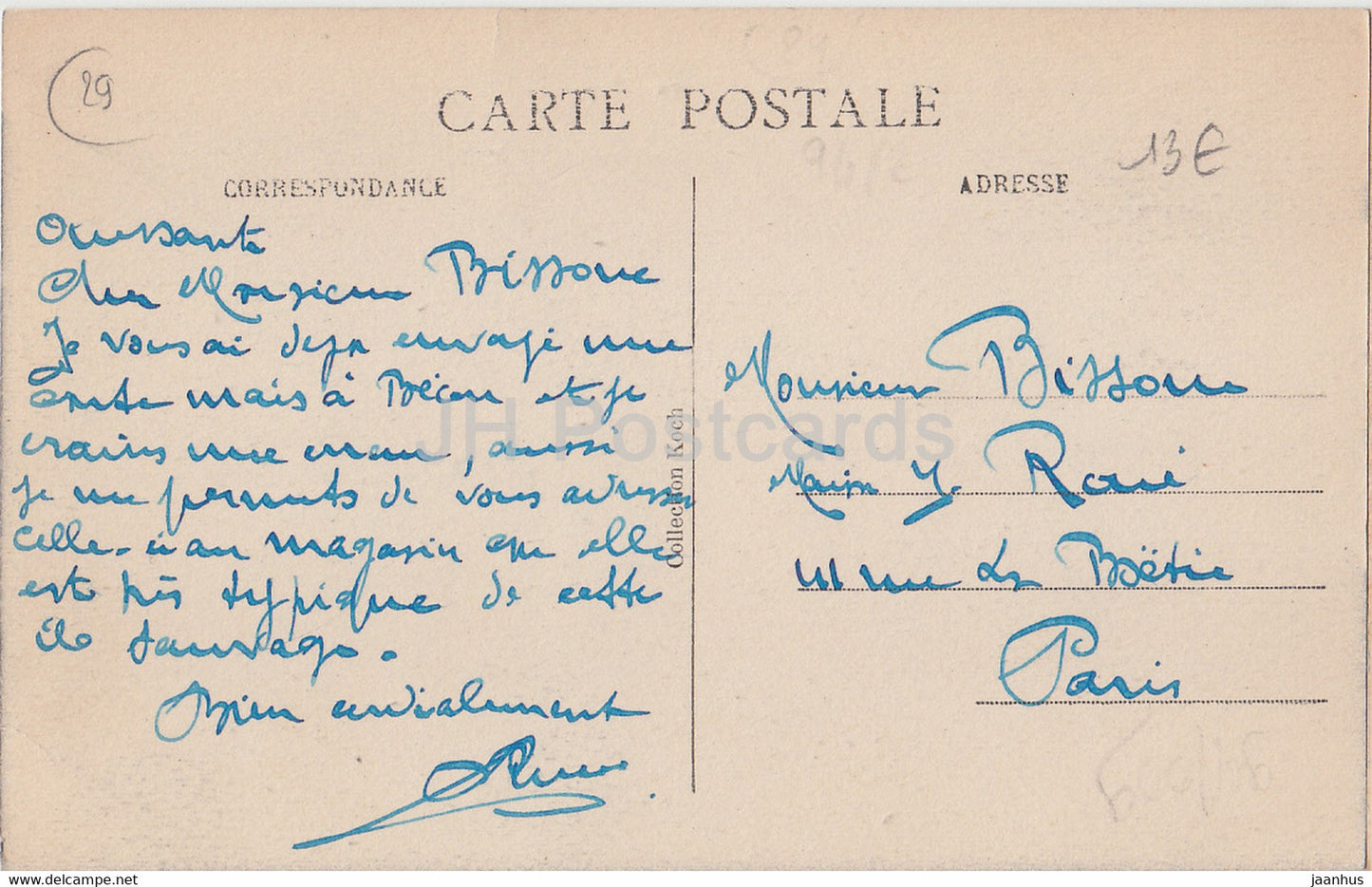 Ile D'Ouessant - Rochers de Pern par grosse Mer - old postcard - France - used