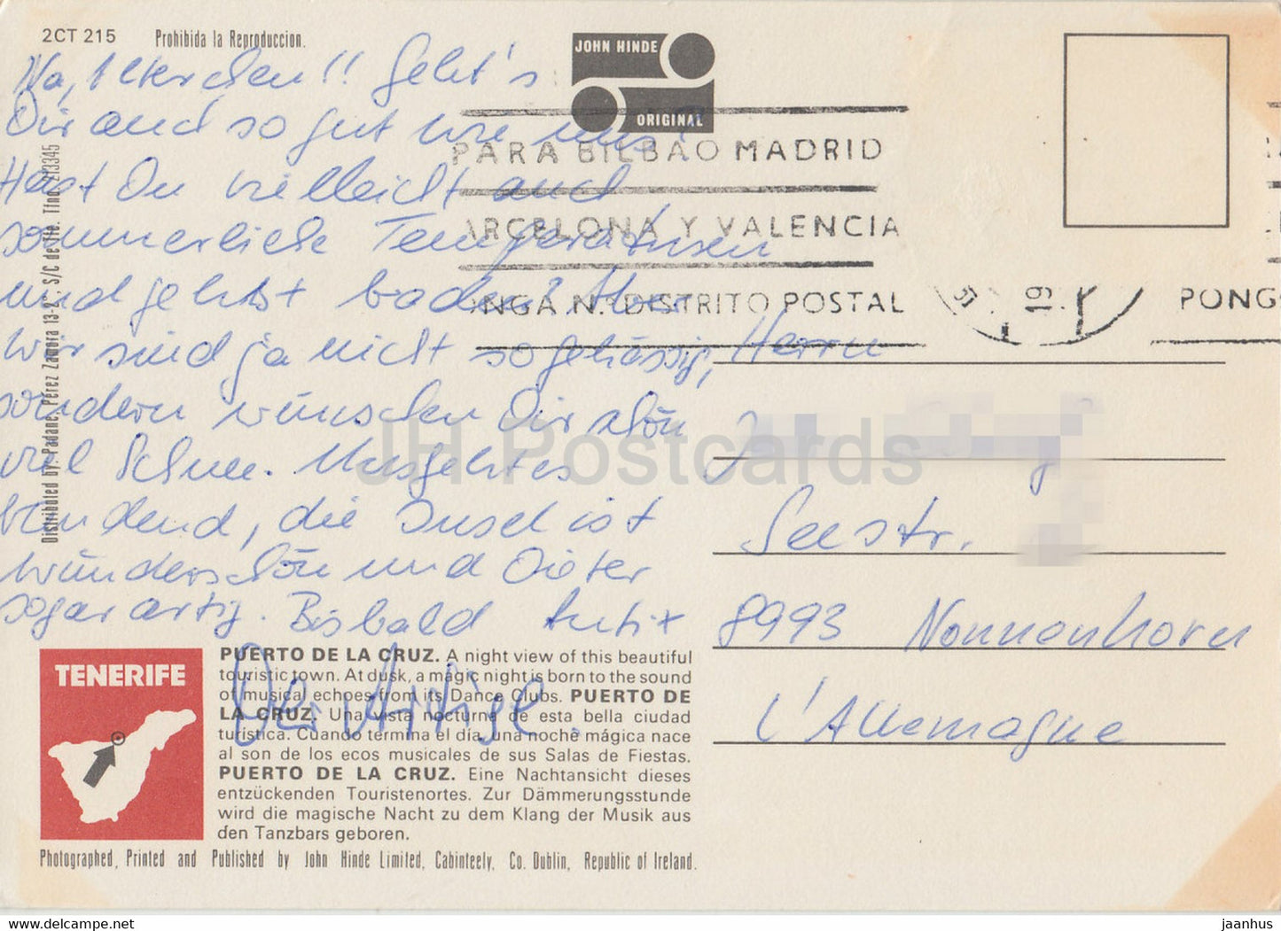 Puerto de la Cruz - Tenerife - Canary Island - Spain - used