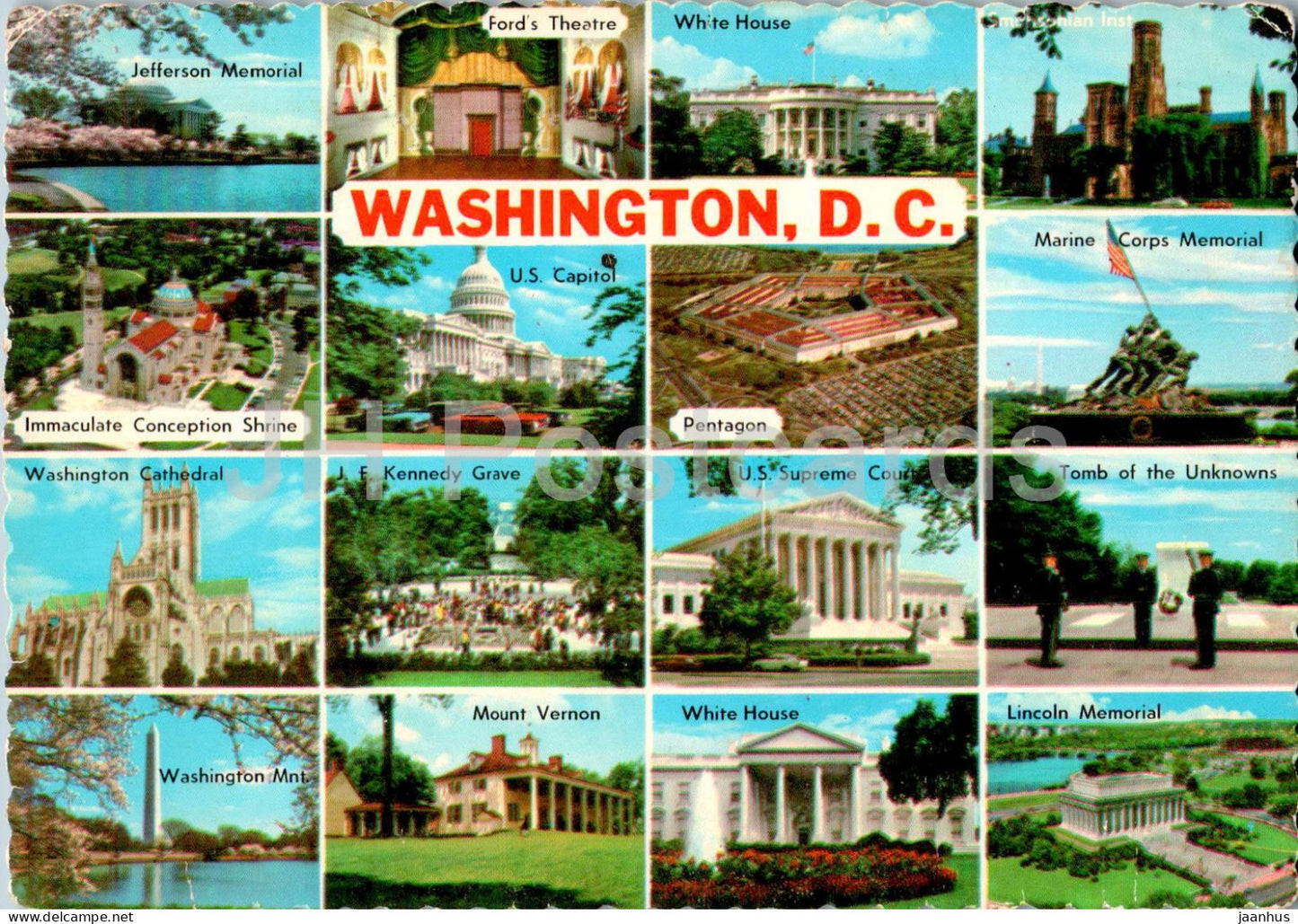 Washington DC - multiview - 67893 - 1976 - USA - used - JH Postcards