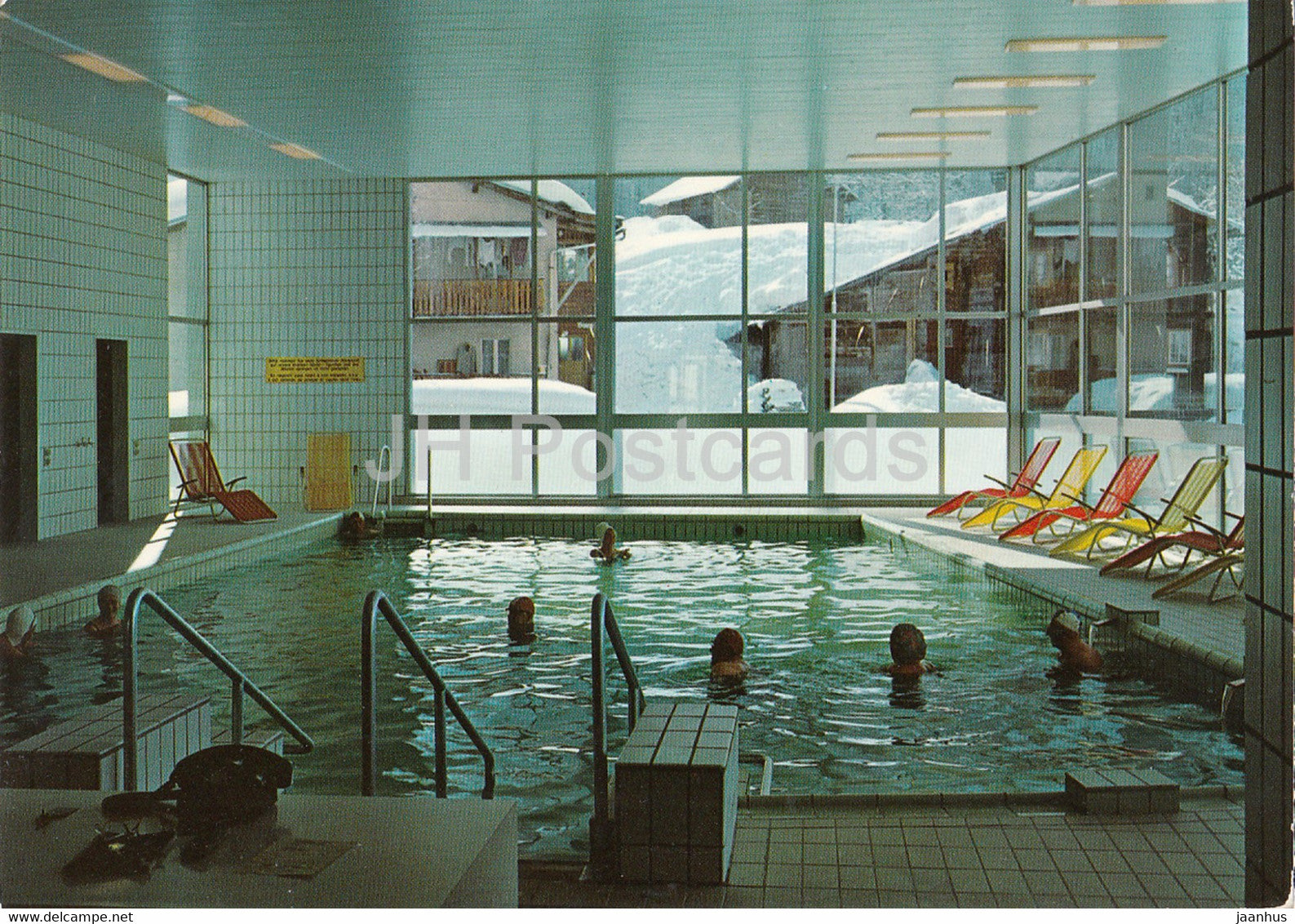 Hotel des Alpes - Thermal Hallenbad - Leukerbad - pool - 50977 - Switzerland - unused - JH Postcards