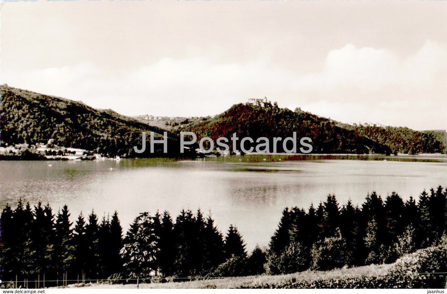 Edersee mit Schloss Waldeck - old postcard - Germany - unused - JH Postcards