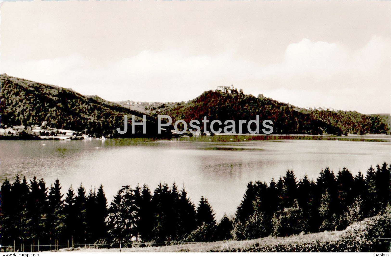Edersee mit Schloss Waldeck - old postcard - Germany - unused - JH Postcards