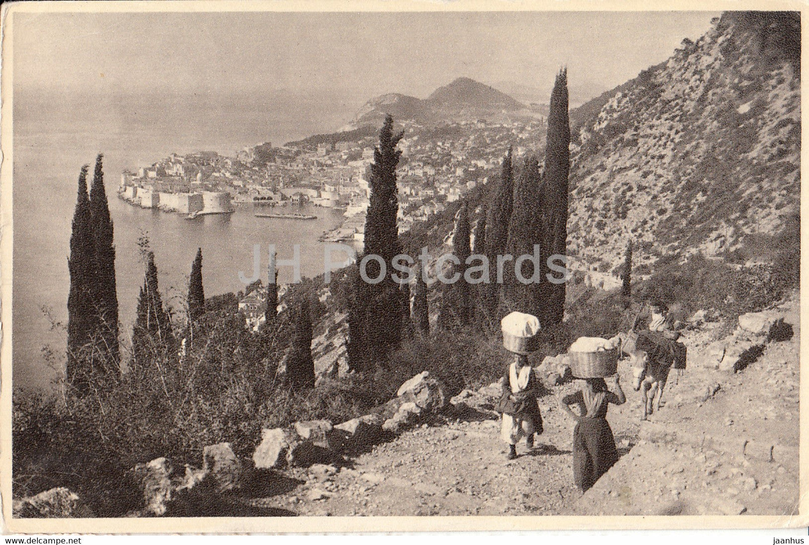 Dubrovnik - old postcard - 1954 - Yugoslavia - Croatia - used - JH Postcards