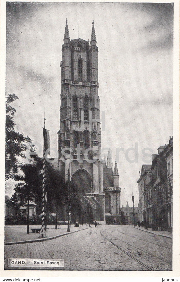 Gand - Gent - Saint Bavon - old postcard - Belgium - unused - JH Postcards