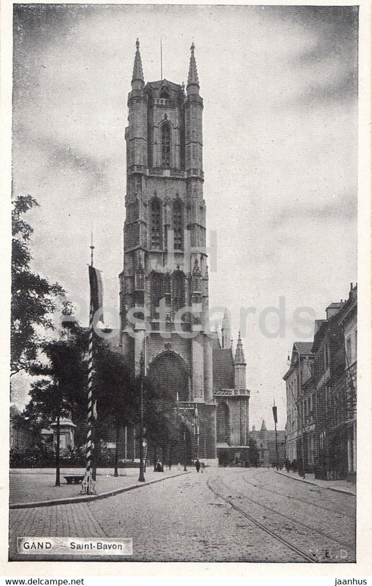 Gand - Gent - Saint Bavon - old postcard - Belgium - unused - JH Postcards