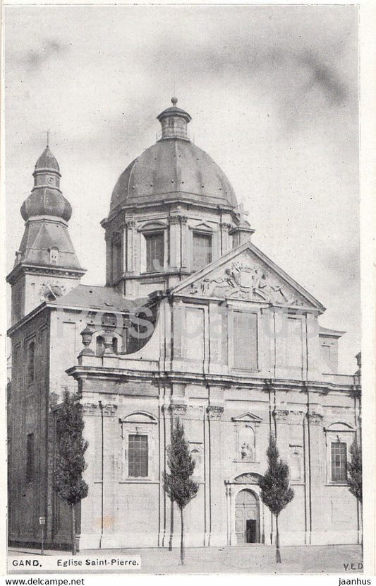 Gand - Gent - Eglise Saint Pierre - church - old postcard - Belgium - unused - JH Postcards