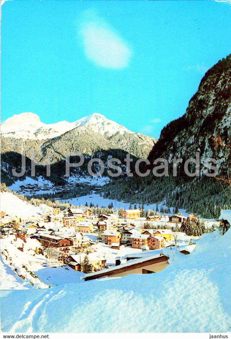 Dolomiti - Campitello - Panorama verso il Passo Pordoi - 1989 - Italy - used - JH Postcards