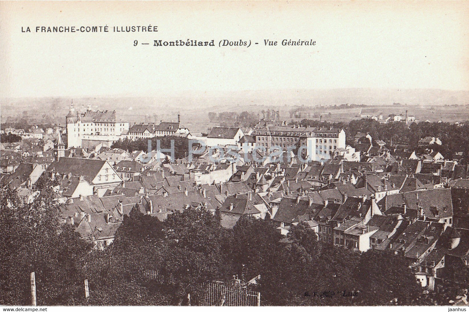 Montbeliard - Vue Generale - Doubs - La France Comte Illustree - 9 - old postcard - France - unused - JH Postcards
