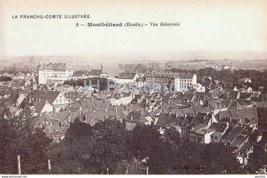Montbeliard - Vue Generale - Doubs - La France Comte Illustree - 9 - old postcard - France - unused - JH Postcards