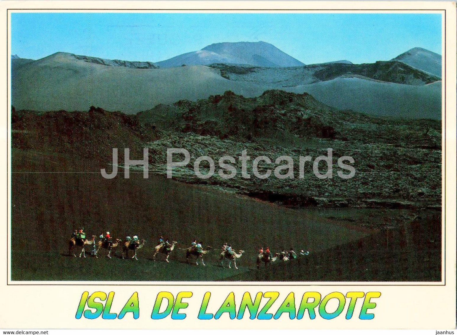 Isla de Lanzarote - Timanfaya - Camel Excursion - camel - animals - 2002 - Spain - used - JH Postcards