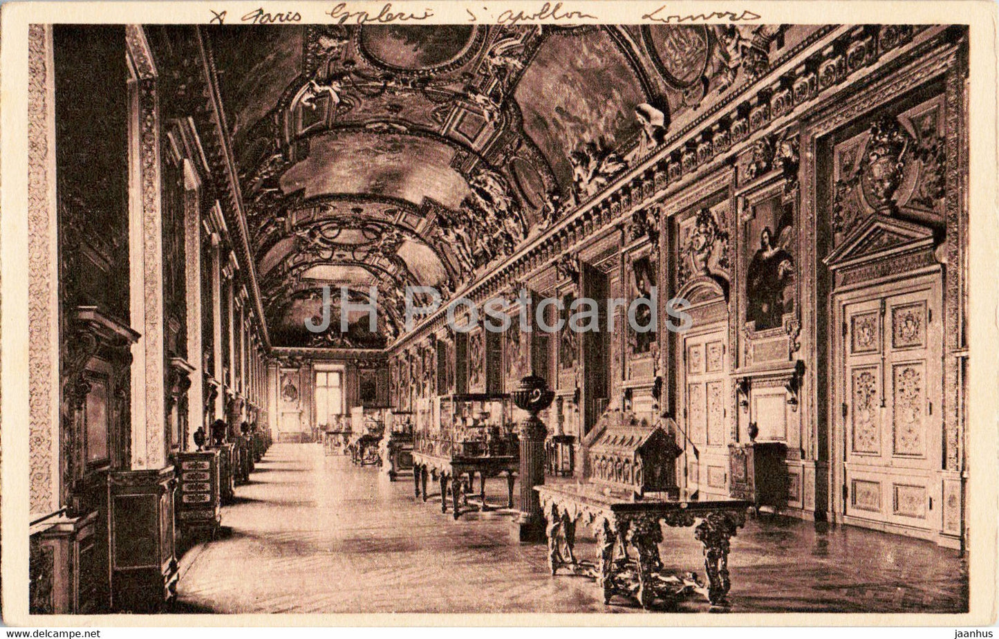 Paris - La Galerie d'Apollon au Palais du Louvre - 68 - old postcard - France - unused - JH Postcards
