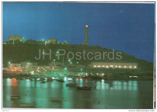 panorama , notturno - general view by night - S. Maria di Leuca - Lecce - Puglia - 106 - Italia - Italy - unused - JH Postcards