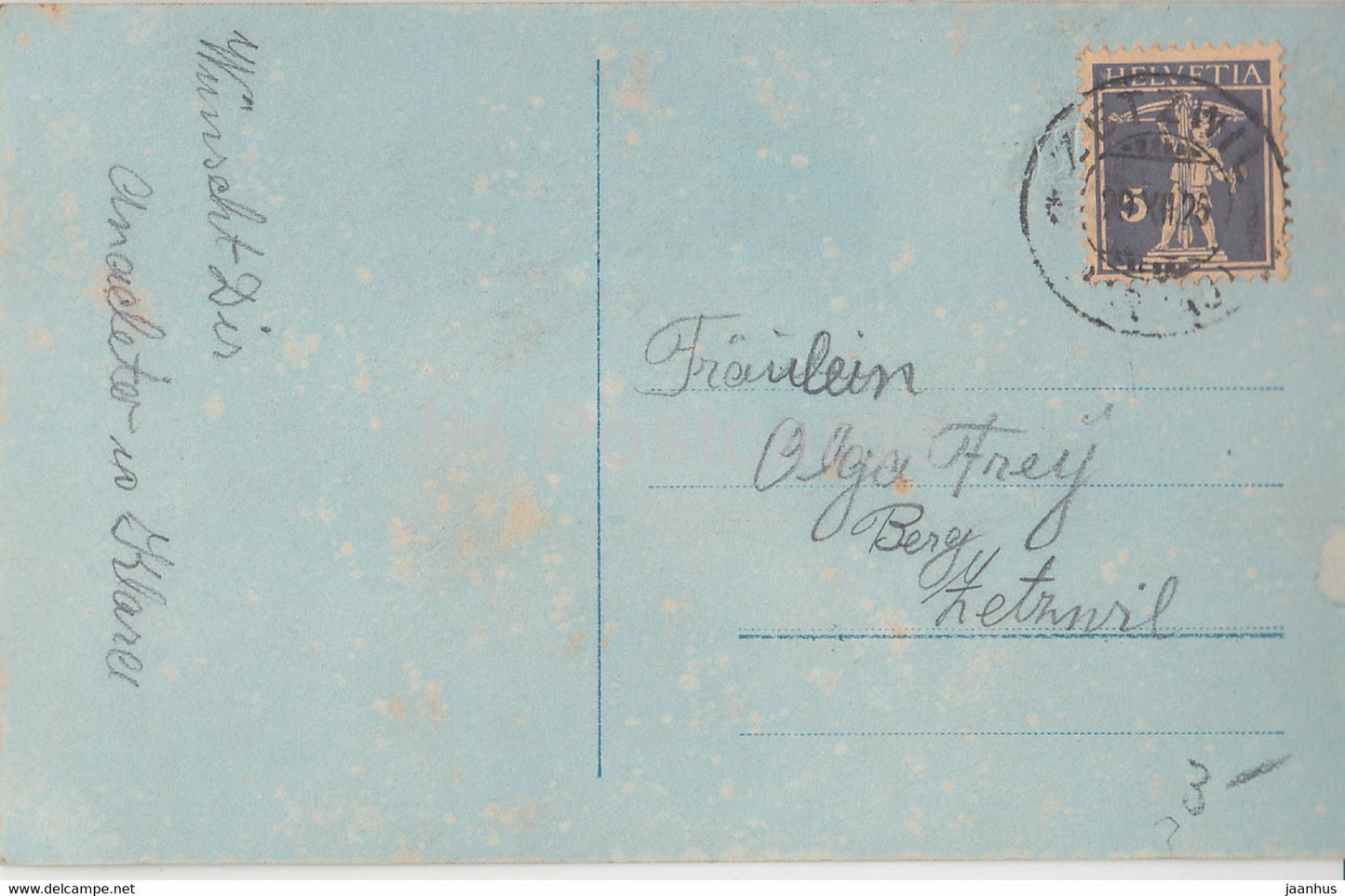 Neujahrsgrußkarte – Ein glückliches Neues Jahr – Mädchen – NPG – 7868/1 – alte Postkarte – 1925 – Deutschland – gebraucht