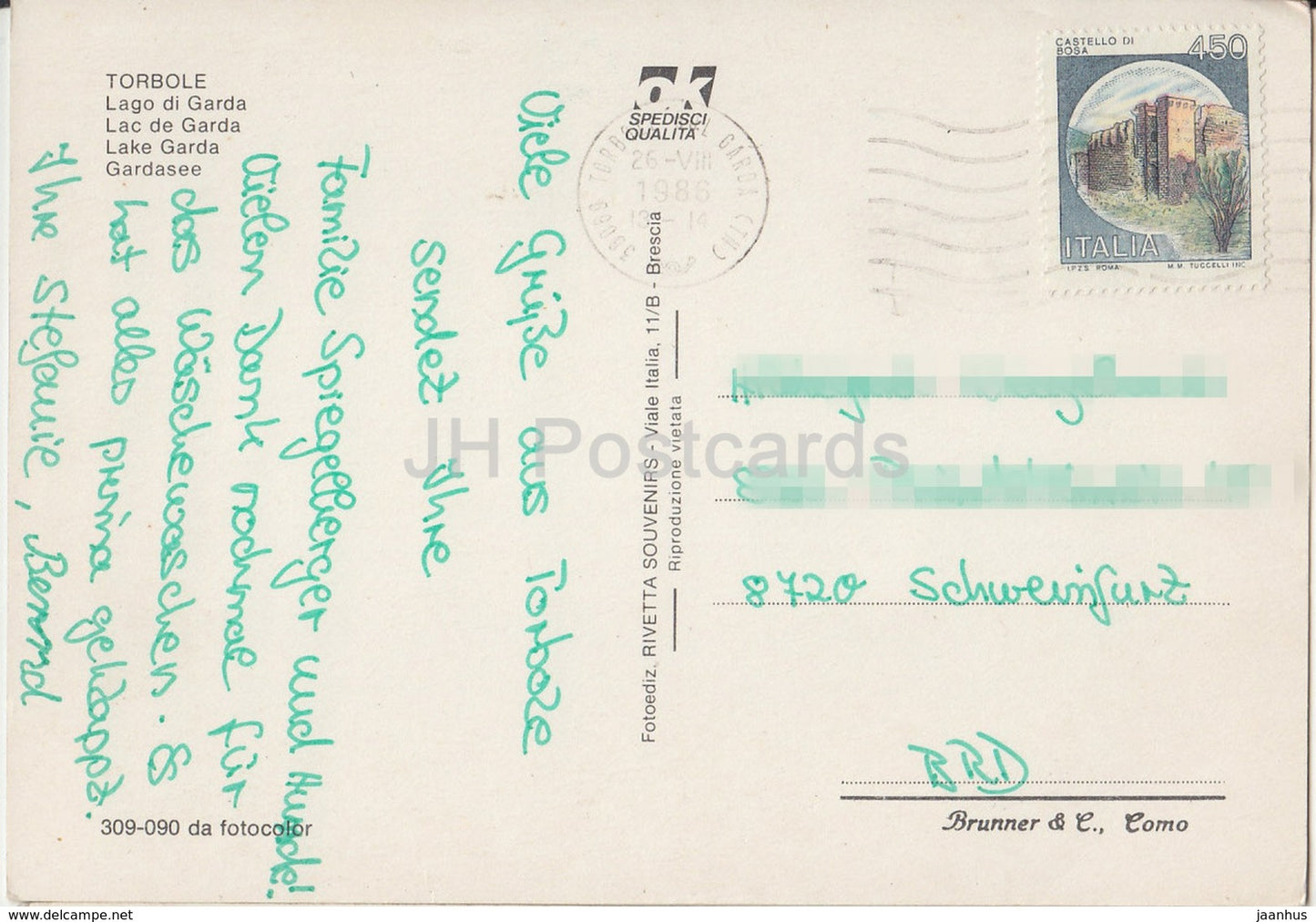 Lago di Garda - Torbole - windsurf - multiview - Italy - 1986 - used